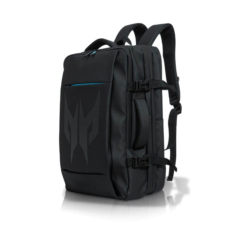 Back. Acer - Predator Robust Backpack - Fits 18" Laptop Expandable 30L Water-Repellent Anti-Theft Pocket Chest Strap - Black.
