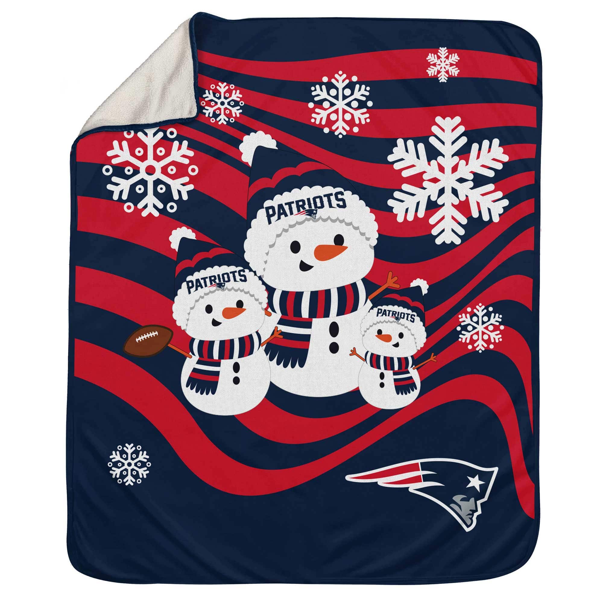 Pegasus - 50'' x 60'' Snowman Sherpa Blanket - Multicolor