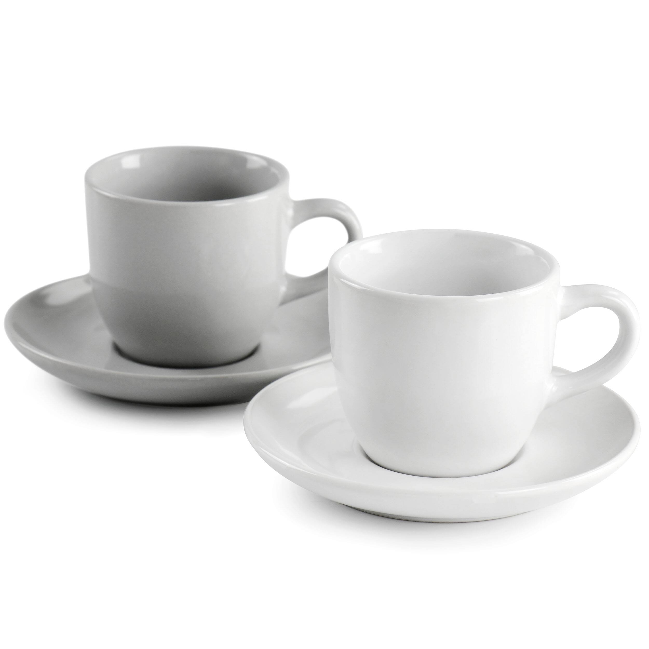 Alt View 4. Mr. Coffee - Mr. Coffee 12 Piece 3oz Stoneware Espresso Cup and Saucer Set in Assorted Colors - Assorted.