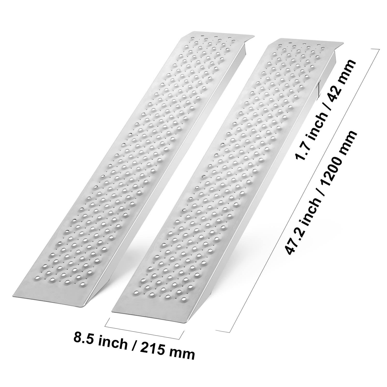 8.5 inch / 215 mm  
47.2 inch / 1200 mm  
1.7 inch / 42 mm