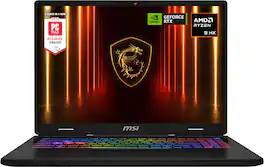 MSI - Crosshair A16 HX 16" 2.5K QHD+ 240Hz Gaming Laptop - AMD R9 8940HX - RTX 5060 - 16GB Memory - 1TB Storage - Cosmo Gray