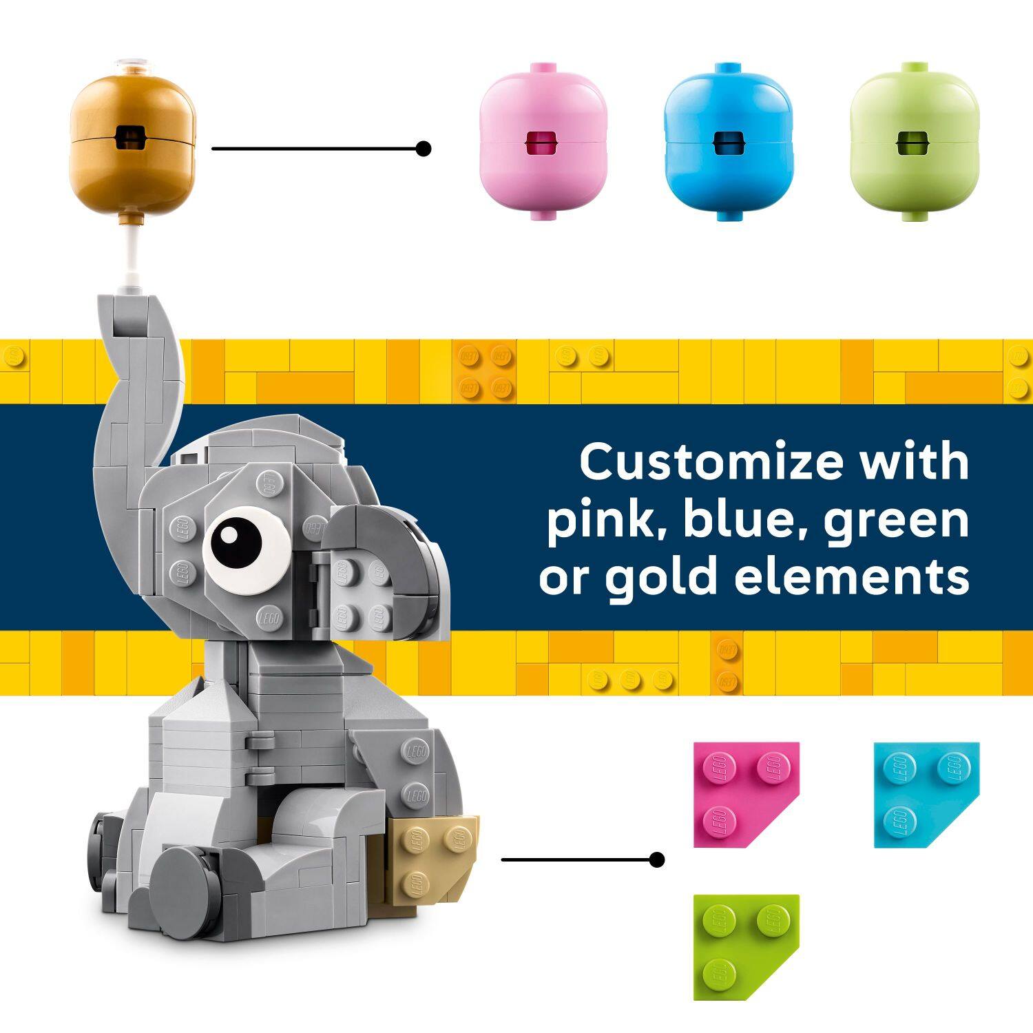 - Customize with pink, blue, green or gold elements
- 1 E 1650 ECD 059 a