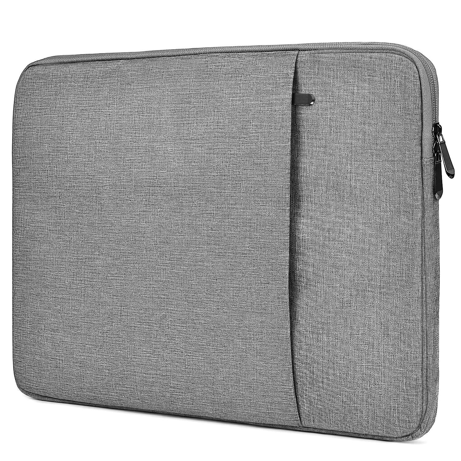 Front. Vena - MacBook Sleeve, Laptop Sleeve 14 Inch Laptop Case Padded Laptop Bag Protector Sleeve Cover for Lenovo HP Dell, Gray - Gray.