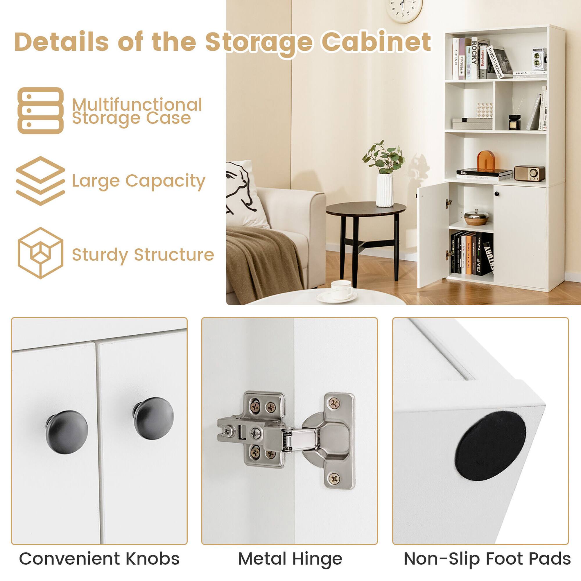 Details of the storage Cabinet
Multifunctional Storage Case
Large Capacity
Sturdy Structure
Convenient Knobs
Metal Hinge
Non-Slip Foot Pads
