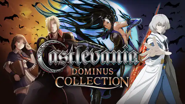The text on the image reads "Castlevania DOMINUS COLLECTION." - T (Teen 13+)