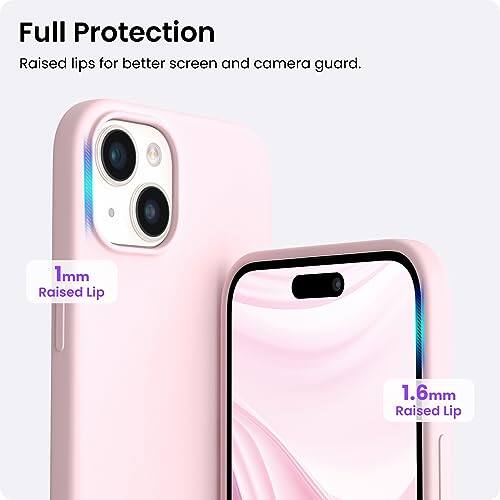 Full Protection  
Raised lips for better screen and camera guard.  
1mm Raised Lip  
1.6mm Raised Lip