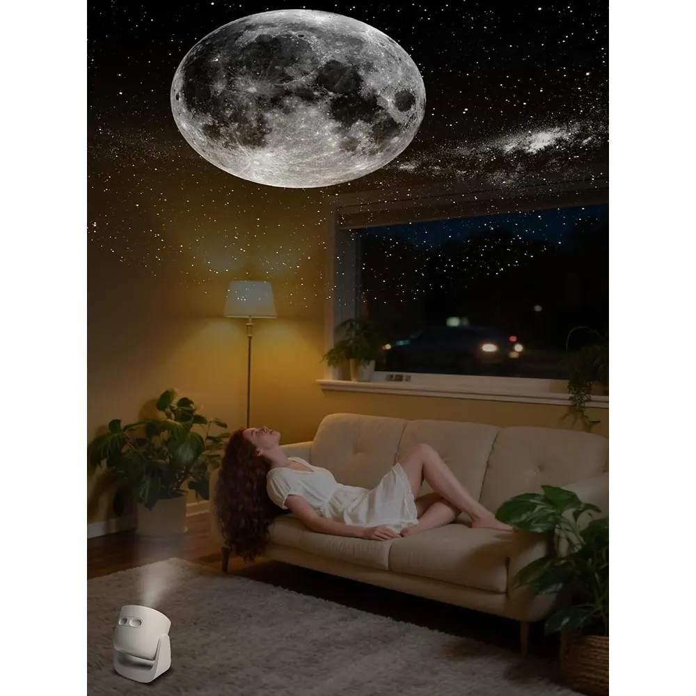 ACJPR - Galaxy Star Projector for Bedroom, Home Planetarium Night Light with Timer, High-Definition Soft Light for Relaxation, K