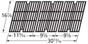 Music City Metals - MCM636403334 grid, ci, 16.875 x 30.8125; Outdoor Gour