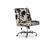 Angle. Linon Home Décor - DC Series Vinyl & Molded Foam Drafting Chair - Black and White.