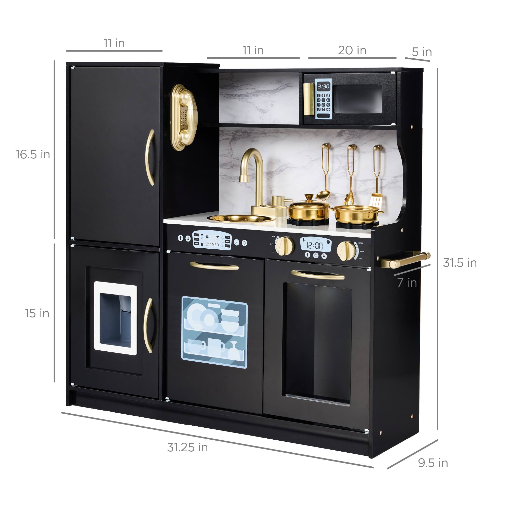 11 in  
11 in  
20 in  
5 in  

16.5 in  
15 in  
31.25 in  
9.5 in  
31.5 in  

12:00  
CWD  
31.5 in  
15 in  
7 in