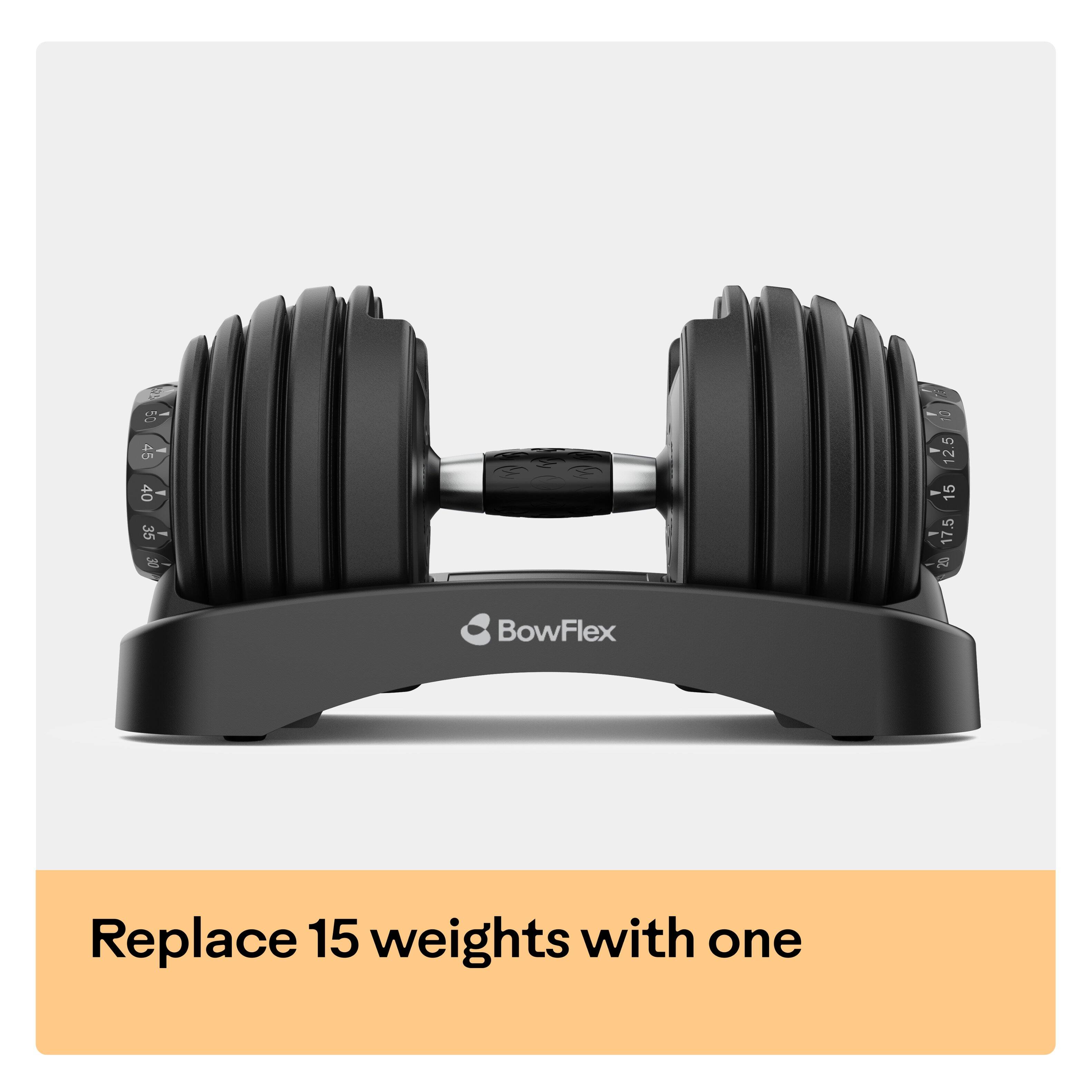 L 7 40 35 O - L - 12.5 - 15 - 17.5 20 BowFlex Replace 15 weights with one