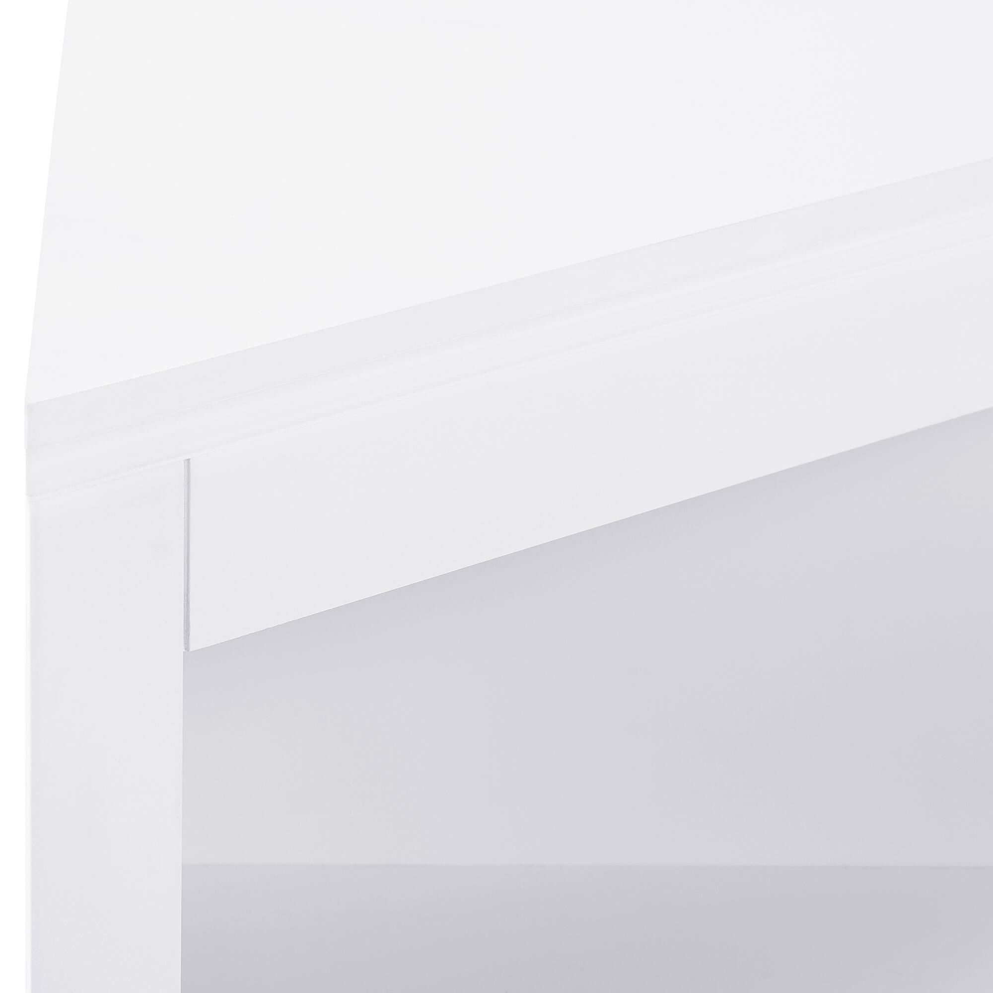 Alt View 4. APRILSOUL - sideboard cabinet corner cabinet Bathroom Floor with Doors and Shelves Kitchen Living Room for Bathroom - White.