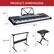 PRODUCT DIMENSIONS
- Keyboard: 9.5" x 12" x 36.4"
- Stand: 22.5-27" x 15" x 32"
- Bench: 19" x 12" x 16"