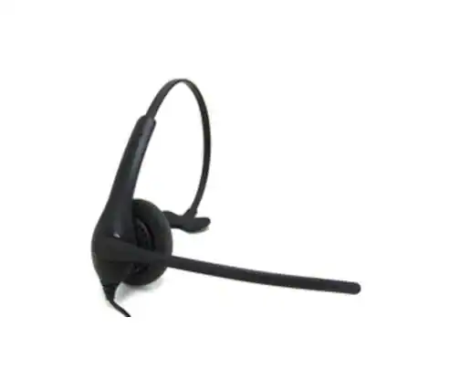 Front. Jabra - 1513-0157 BIZ 1500 Headset - Mono - Quick Disconnect - Wired - 300 Ohm - 20 Hz - 4.50 kHz - Over-the-head - Monaural - S - Black.