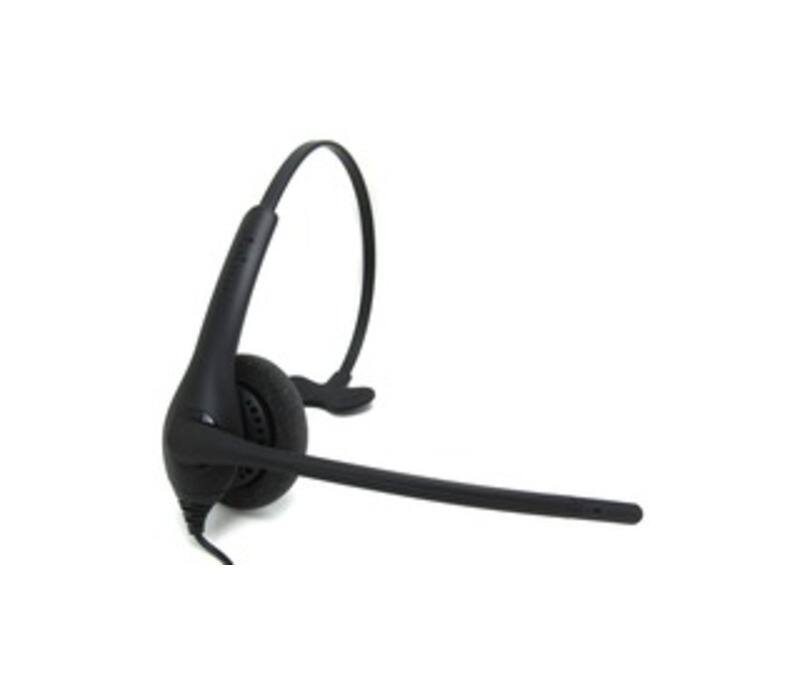 Front. Jabra - 1513-0157 BIZ 1500 Headset - Mono - Quick Disconnect - Wired - 300 Ohm - 20 Hz - 4.50 kHz - Over-the-head - Monaural - S - Black.