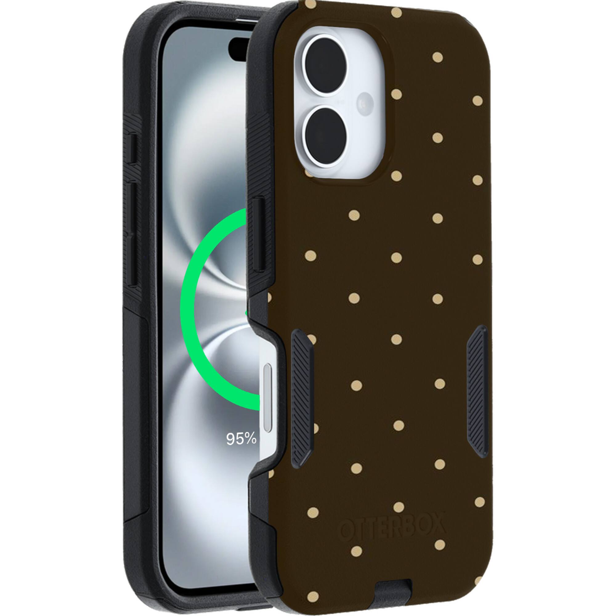 Espresso Polka Dots