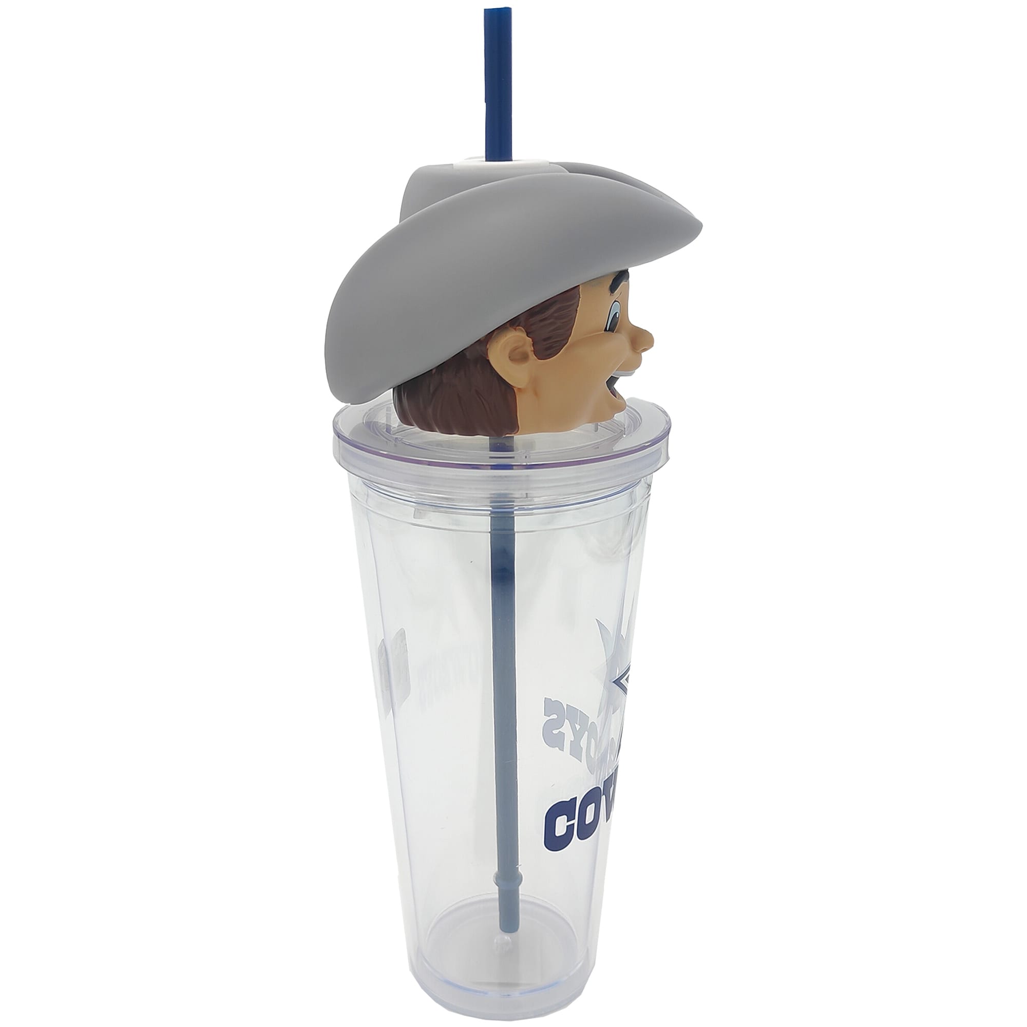 Alt View 2. Pegasus - Dallas Cowboys Mascot Lid 24oz. Sipper Cup - Multicolor.