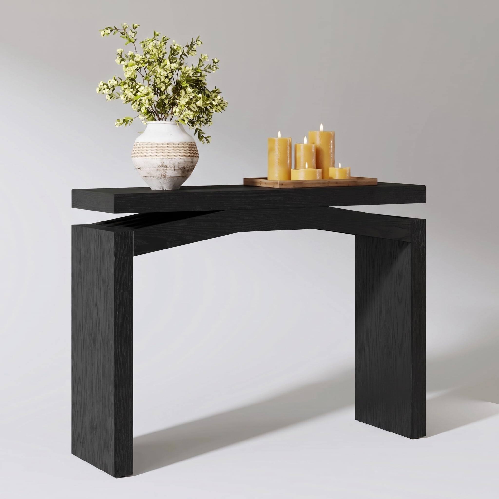 Tribesigns 40 Inch Console Table for Entryway, Farmhouse Sofa Table ...