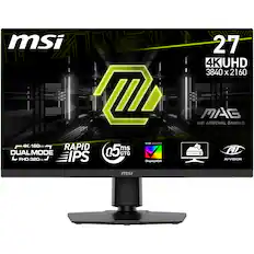 msi msi 27 4K UHD 3840 x 2160 msi MAG ARSENAL GAMING VESA CERTIFIED 4K.160H RAPID msi DUAL MODE IPS 5ms GTG FHD/320H AI-VISION DisplayHDR msi