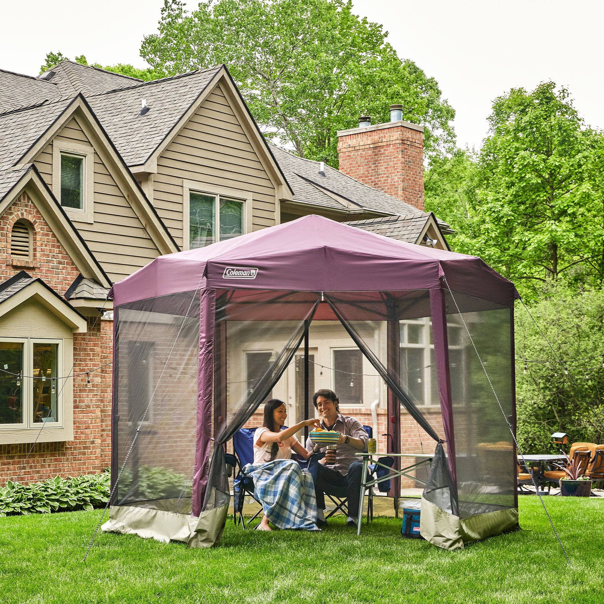 Coleman Back Home 10.5 x 9 Ft Screen House Instant Setup Canopy
