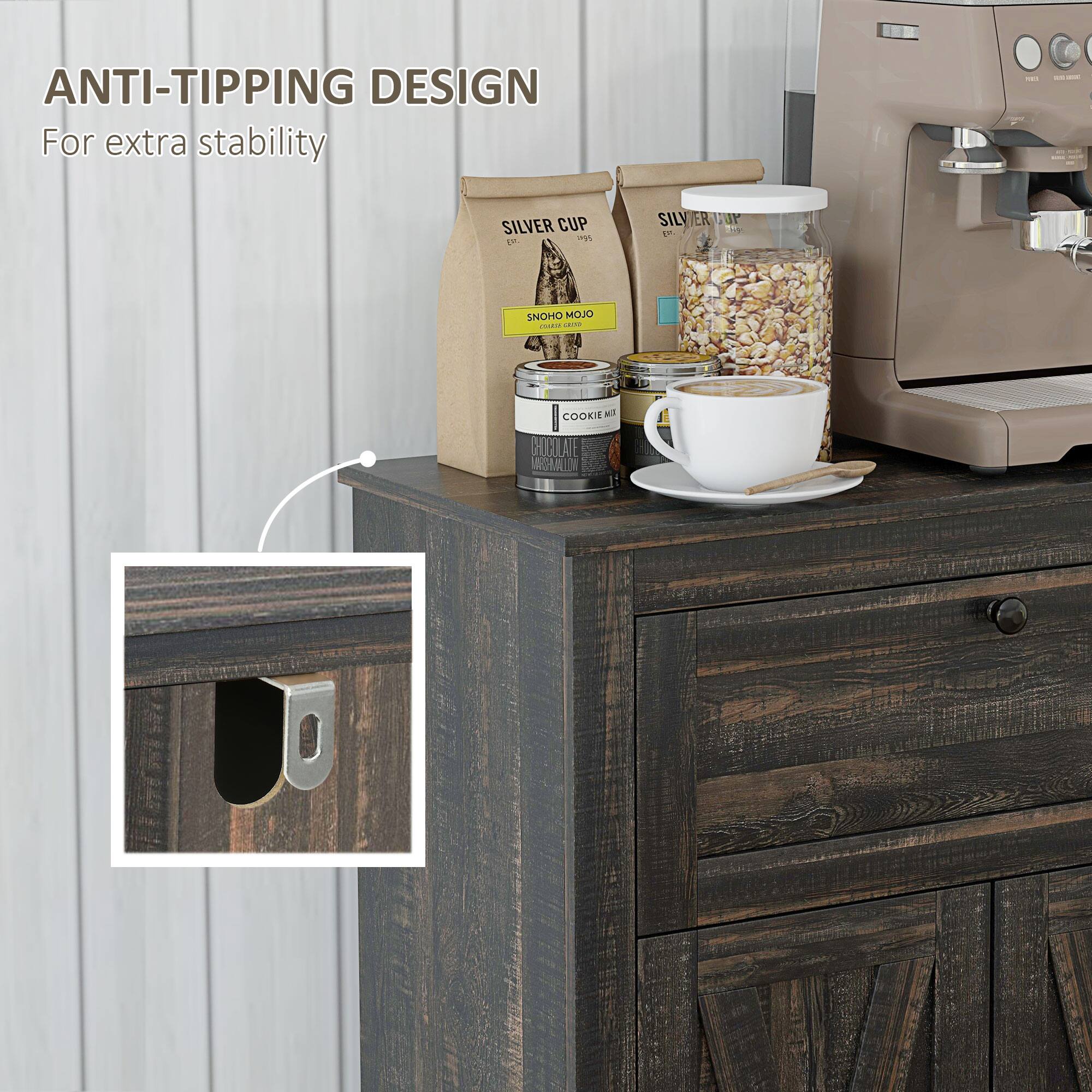 ANTI-TIPPING DESIGN  
For extra stability  

SILVER CUP  
NOHO MOJO  
COOKIE MILK CHOCOLATE
