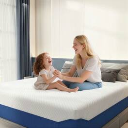 Kadyn - Mattress 12 Inch, Gel Memory Foam Mattress for Cool Sleep in a Box,Fiberglass Free, Medium Firm Feel - White