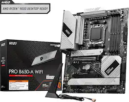 MSI - PRO B650-A WIFI (Socket AM5) AMD B650 ATX DDR5 Wi-Fi 7 Motherboard - Black