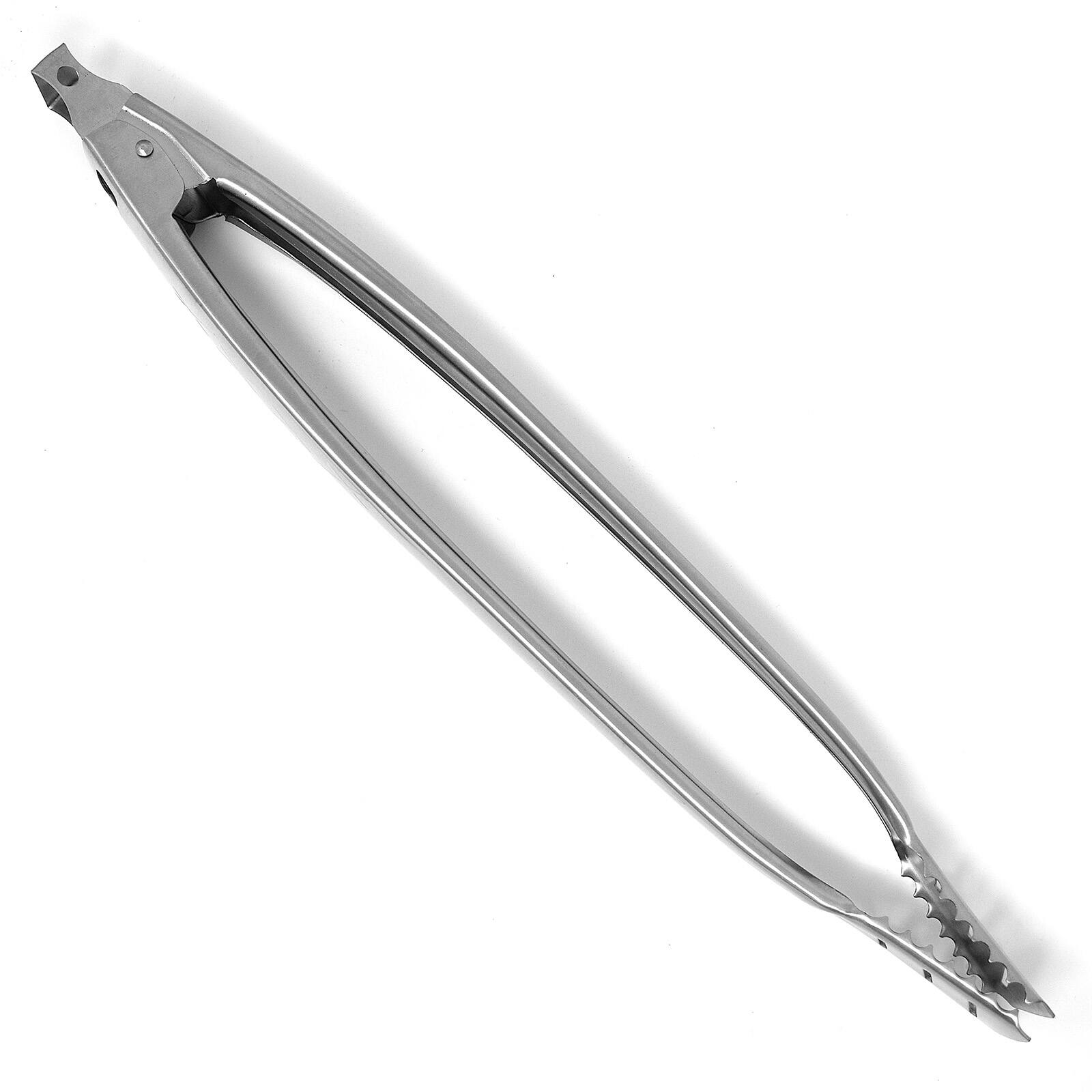 Alt View 1. Norpro - Stainless Steel 17-Inch Locking Tongs with Bottle Opener - Silver.