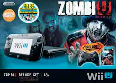 Nintendo
FREE DOWNLOADABLE GAME
Nintendo Land
DELUXE DIGITAL PROMOTION
ZOMBIU DELUXE SET
LIMITED EDITION
32GB
INCLUDED
ZOMBIU
Wii U