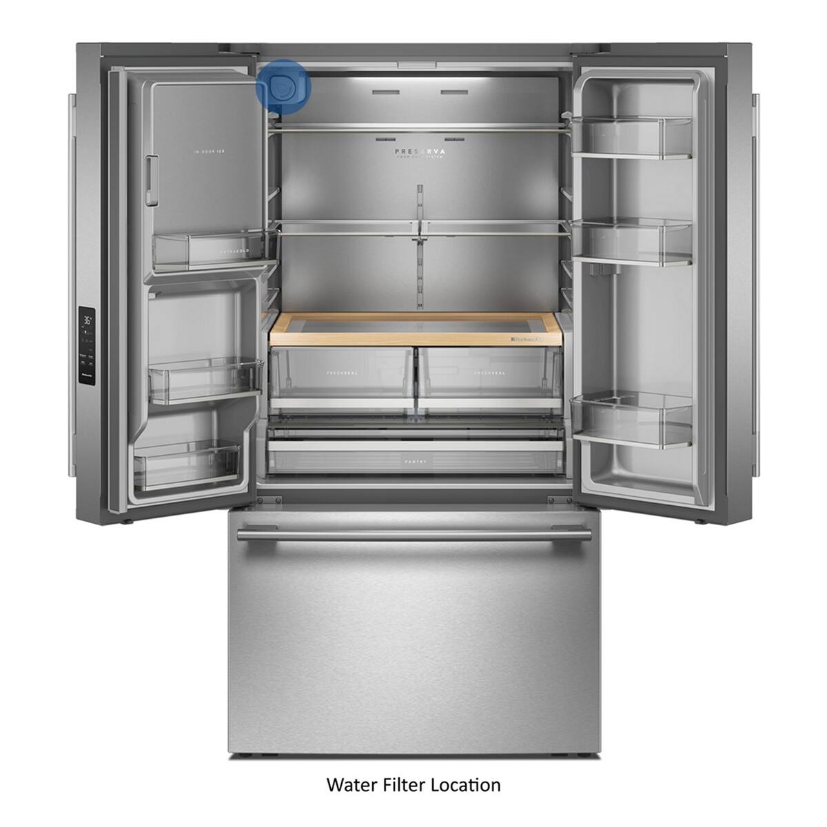 PRES. VA: Water Filter Location