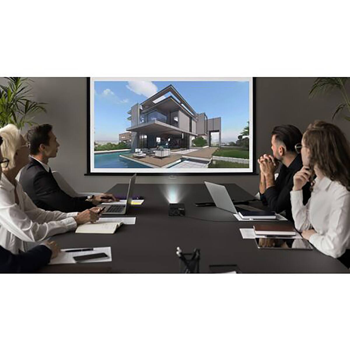 Alt View 6. Optoma - Optoma ML750i WXGA Mini-Portable LED DLP Projector, Black - Unknown.