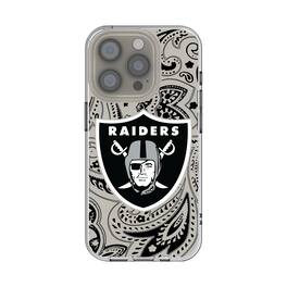 Keyscaper - NFL - Las Vegas Raiders iPhone Clear Paisley Design Case - 15 - Multicolor