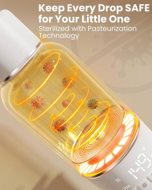 Keep Every Drop SAFE for Your Little One  
Sterilized with Pasteurization Technology