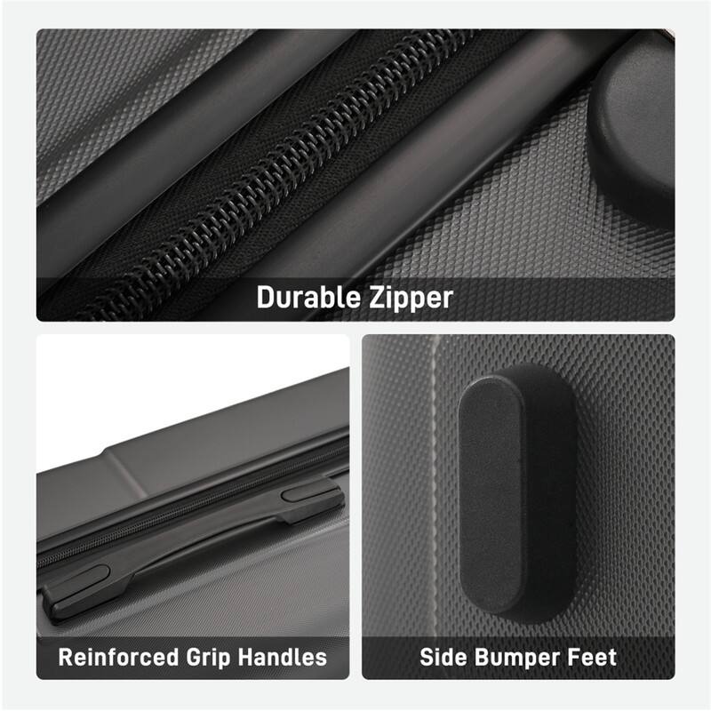 - Durable Zipper
- Reinforced Grip Handles
- Side Bumper Feet