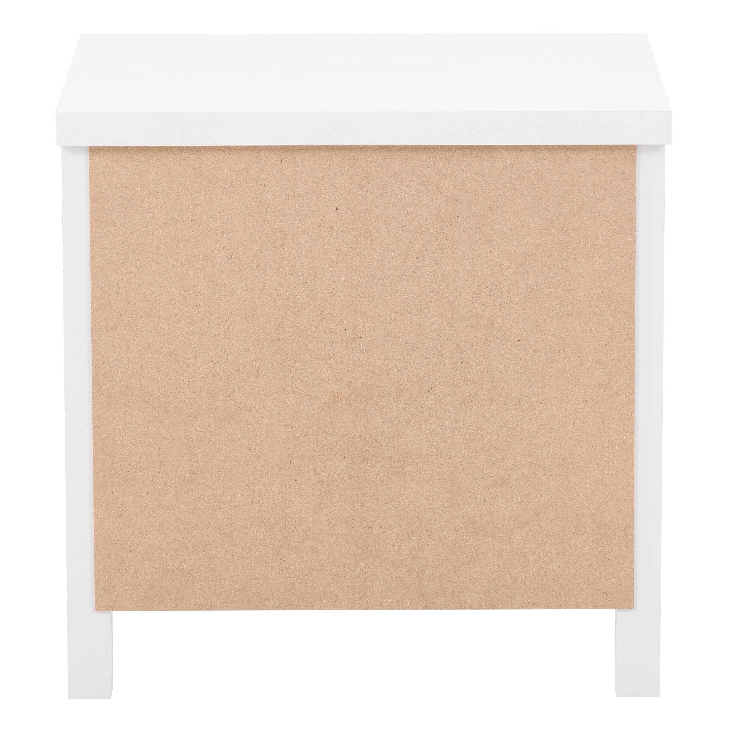 Alt View 12. CorLiving - Boston 2-Drawer Night Stand - White.