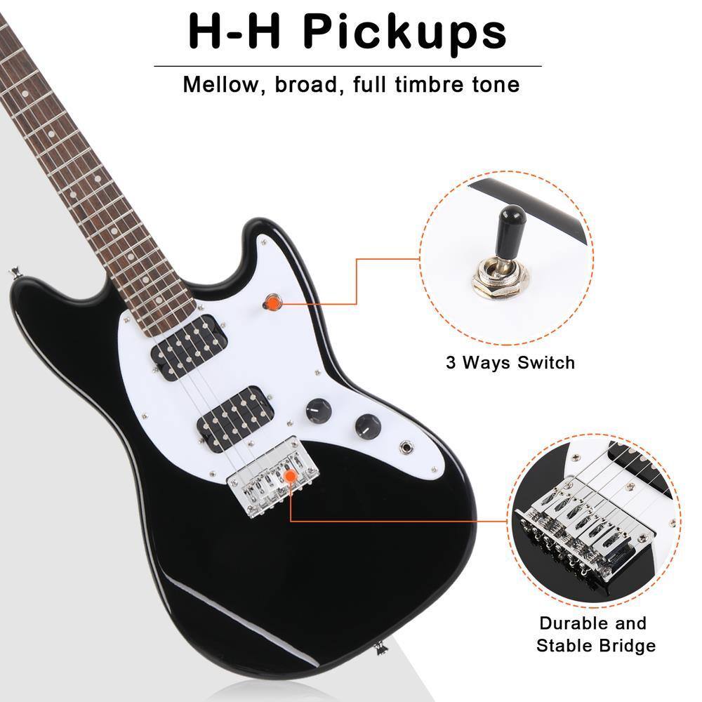 H-H Pickups  
Mellow, broad, full timbre tone  

3 Ways Switch  

Durable and Stable Bridge