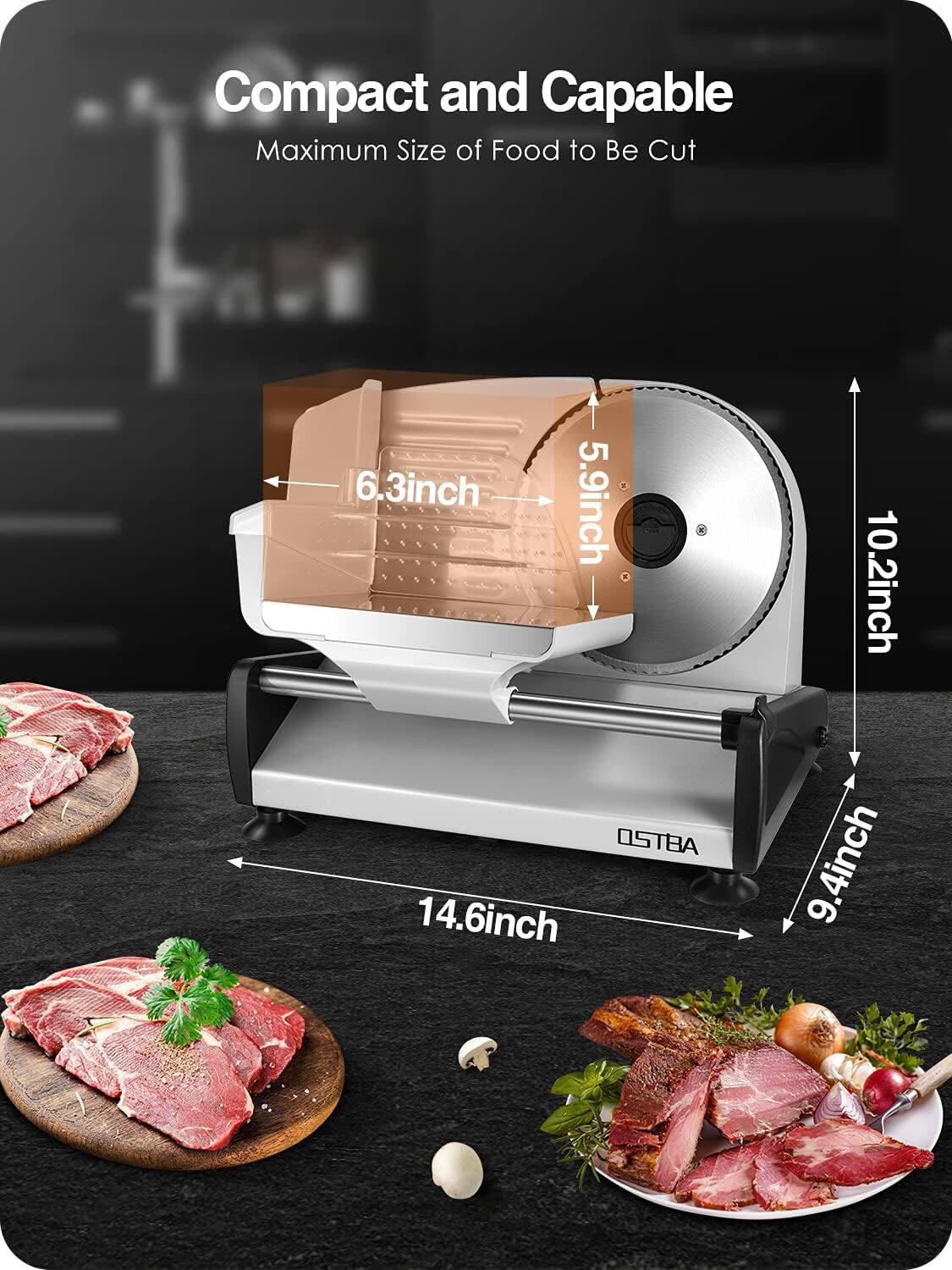 Compact and Capable  
Maximum Size of Food to Be Cut  
6.3 inch  
5.9 inch  
10.2 inch  
14.6 inch  
9.4 inch