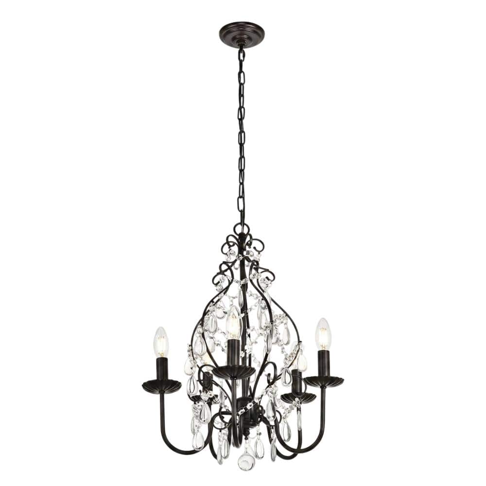 Living District - BLAISE Collection Pendant D17 H23 Lt:5 Oil rubbed bronze Finish - Oil-Rubbed Bronze price history on PriceWatchPro
