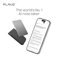 PLAUD - Note Smart AI Voice/Audio Recorder - Silver - Front_Zoom