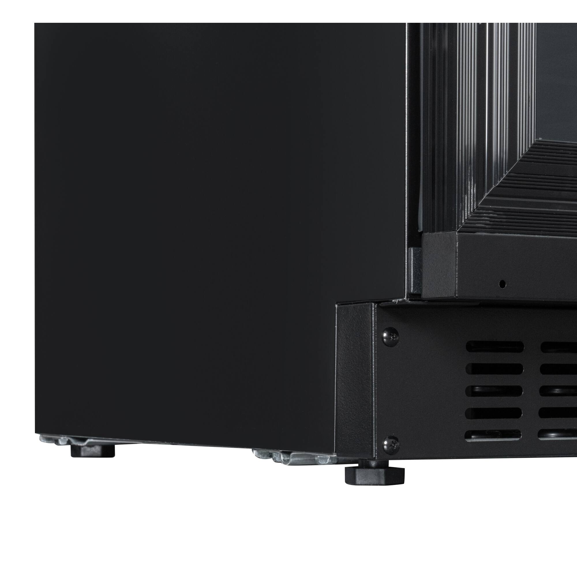 Alt View 7. Koolmore - KoolMore Reserve 24 in. Under-Counter Panel Ready Dual Zone Built-in Wine Cooler with Black Shelves, 45 Bottle Capacity - Black.