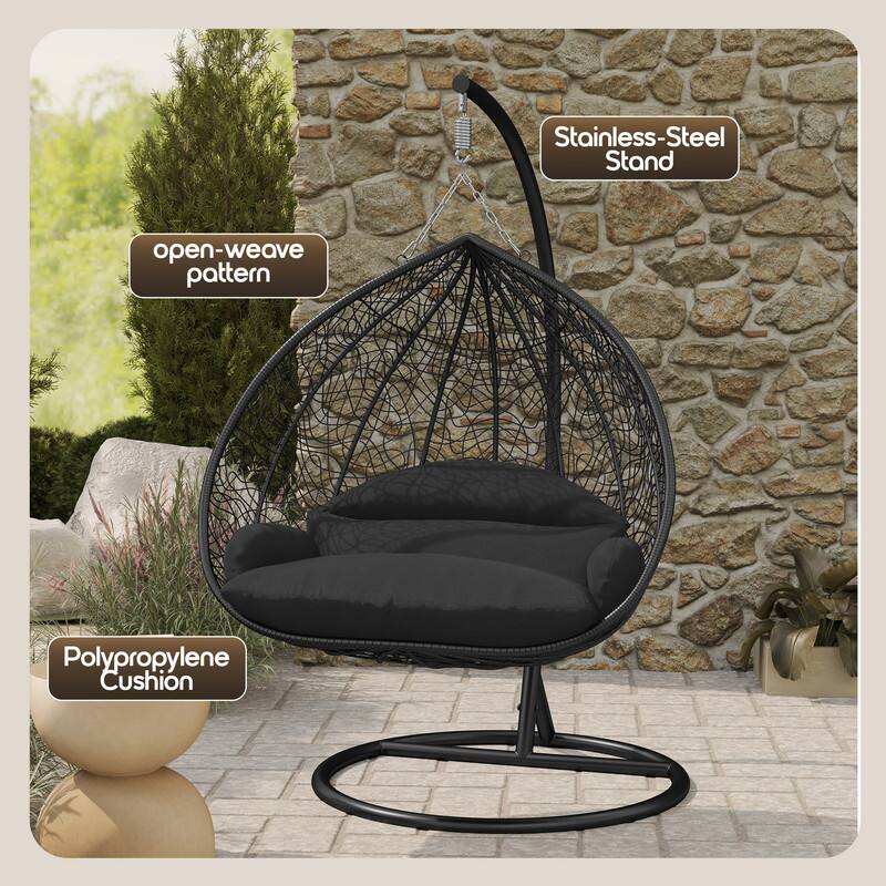 Stainless-Steel Stand  
Open-weave pattern  
Polypropylene Cushion