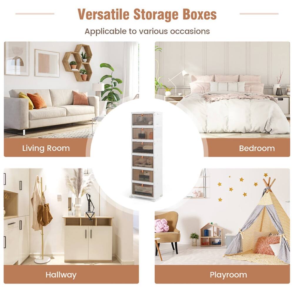 Versatile Storage Boxes  
Applicable to various occasions  

Living Room  
Bedroom  
Hallway  
Playroom