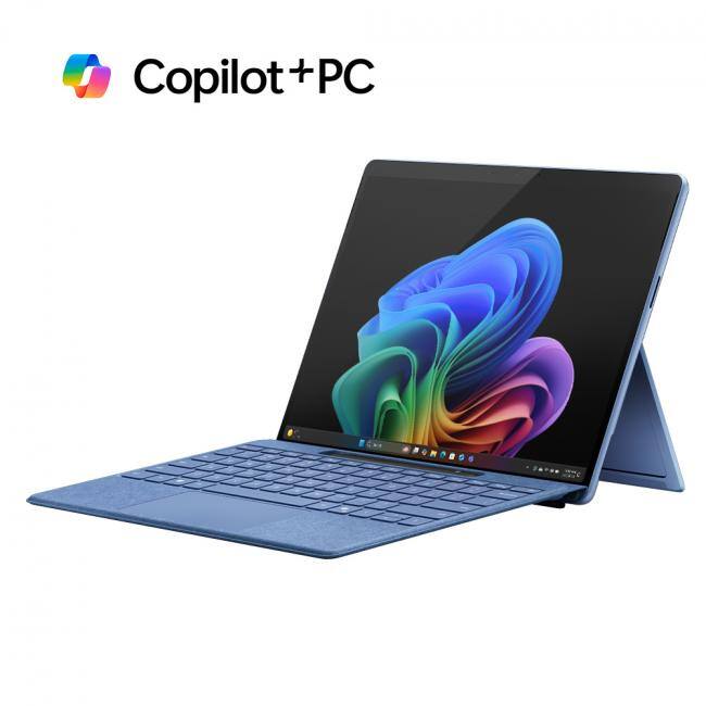 Alt View 6. Microsoft - Microsoft Surface Pro Copilot+ PC Touchscreen 13" LCD Snapdragon X Plus 16GB RAM 1TB SSD (11th Edition) Sapphire + - Sapphire.