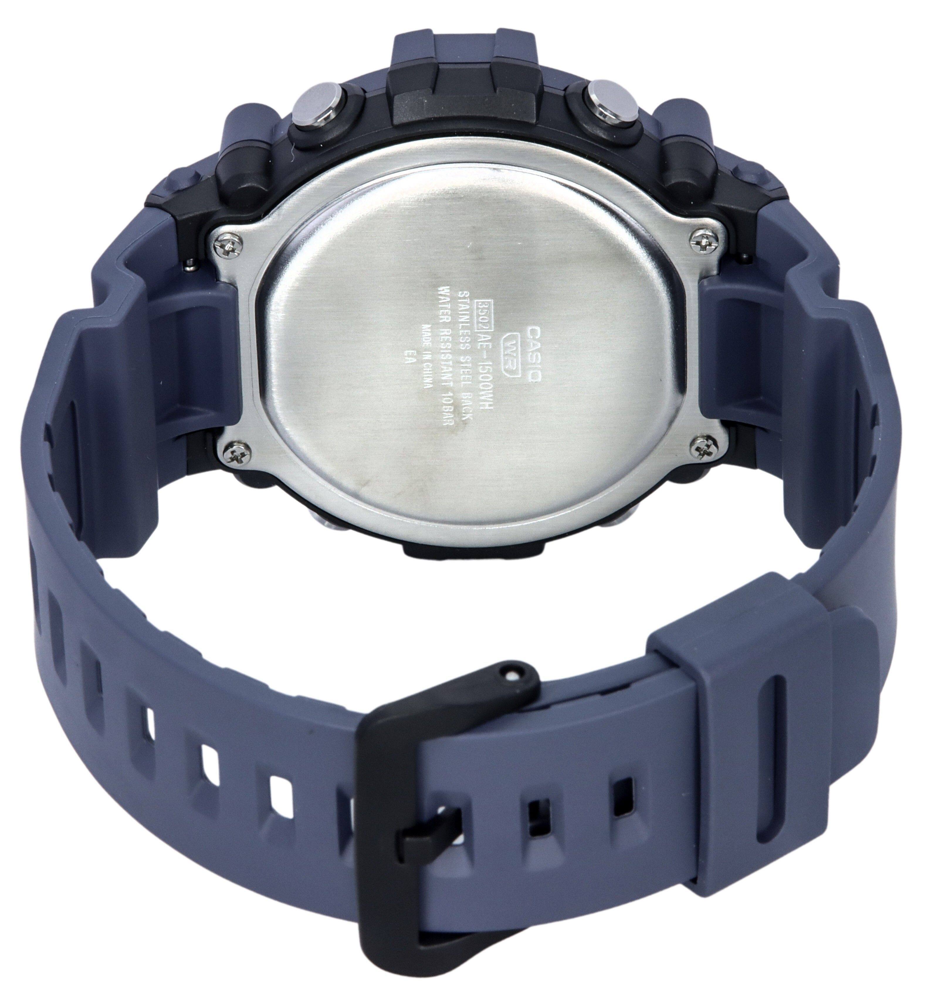 EA  
MADE IN CHINA  
WATER RESISTANT 10BAR  
STAINLESS STEEL BACK  
3502A AE 1500WH  
WR  
CASIO
