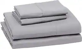 J&V TEXTILES - 1000 Thread Count Deep Pocket Luxury Sheets - Gray