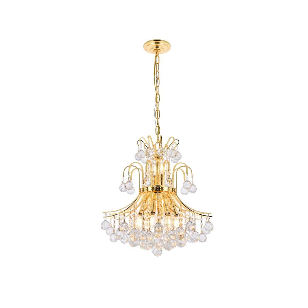 Elegant Lighting - Toureg 10 light Pendant Clear Royal Cut Crystal - Gold price history on PriceWatchPro