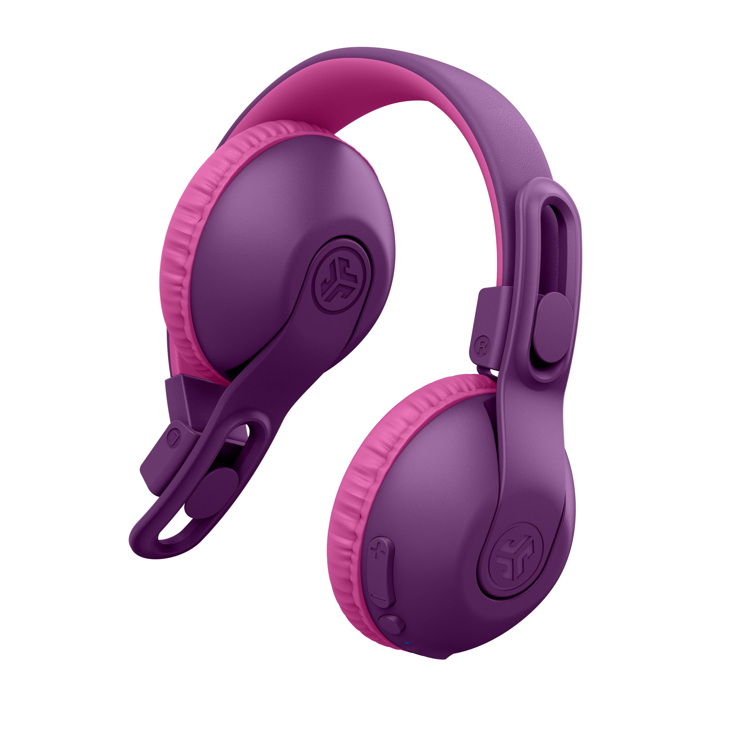 Back. JLab - JBuddies Studio 2 Wireless Kids Headphones - Purple/Pink.