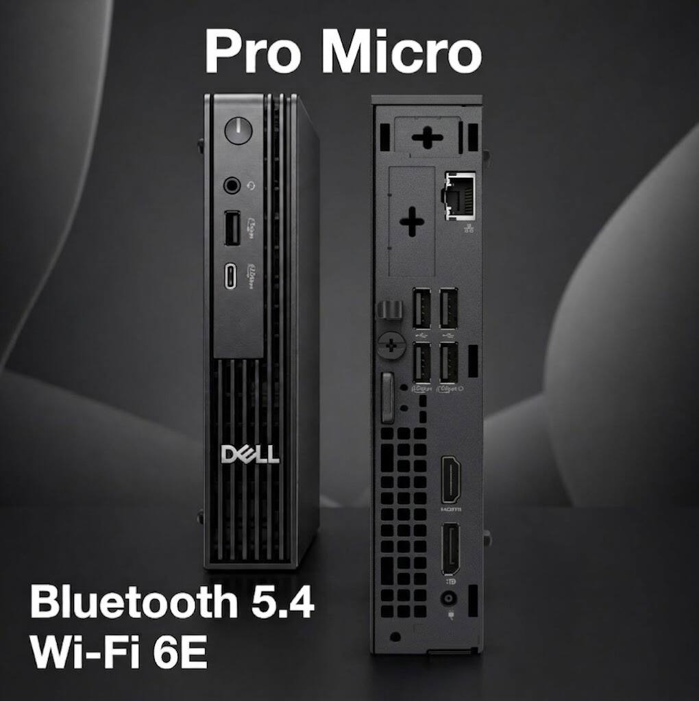 Pro Micro + Cgm 204m + DELL D SALATTS Bluetooth 5.4 Wi-Fi 6E