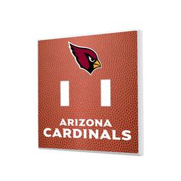 Keyscaper - Arizona Cardinals Football Design Double Toggle Light Switch Plate - Multicolor