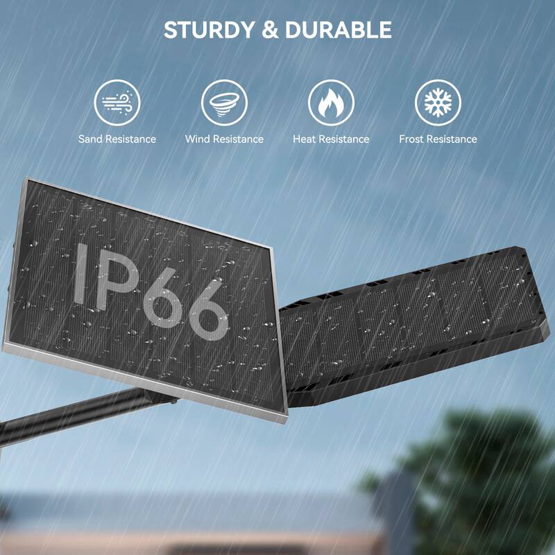 STURDY & DURABLE

- Sand Resistance
- Wind Resistance
- Heat Resistance
- Frost Resistance

IP66